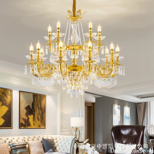 European Crystal Branch Chandelier for Villa Staircase