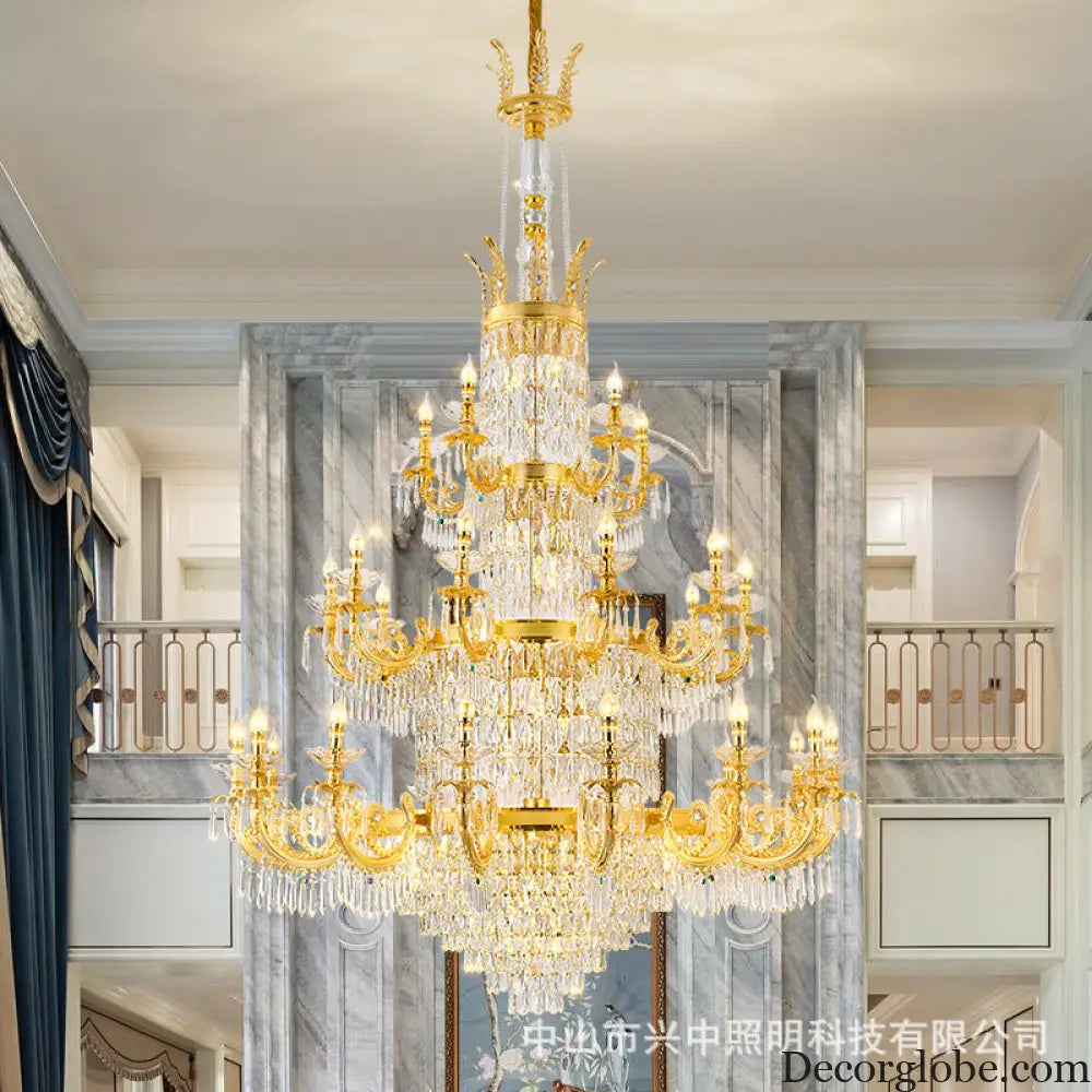 European Crystal Branch Chandelier for Villa Staircase
