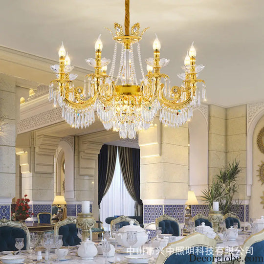 European Crystal Branch Chandelier for Villa Staircase