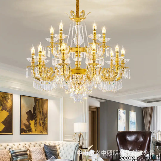 European Crystal Branch Chandelier for Villa Staircase