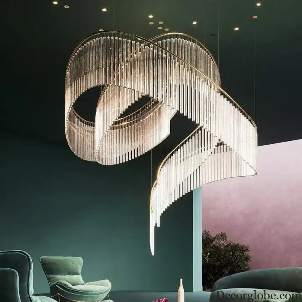 Isabella Custom Build Luxury Glass LED Chandelier Chandelier