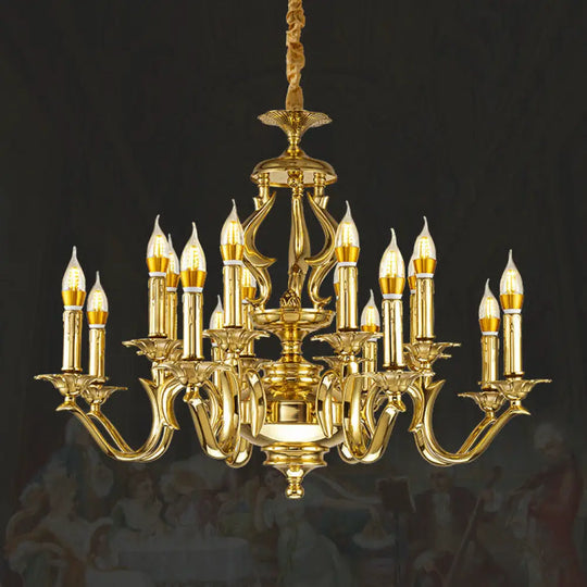 Josephine French Retro All-Copper Luxury Crystal Chandelier Chandelier