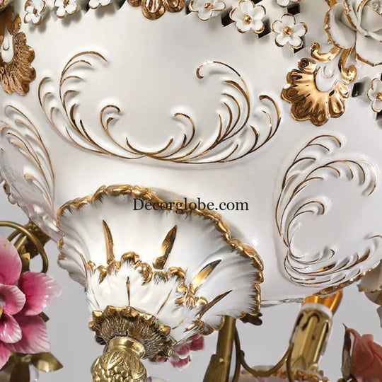 Xingzhong luxury French living room copper crystal chandelier Palace style European style villa ceramic bedroom dining