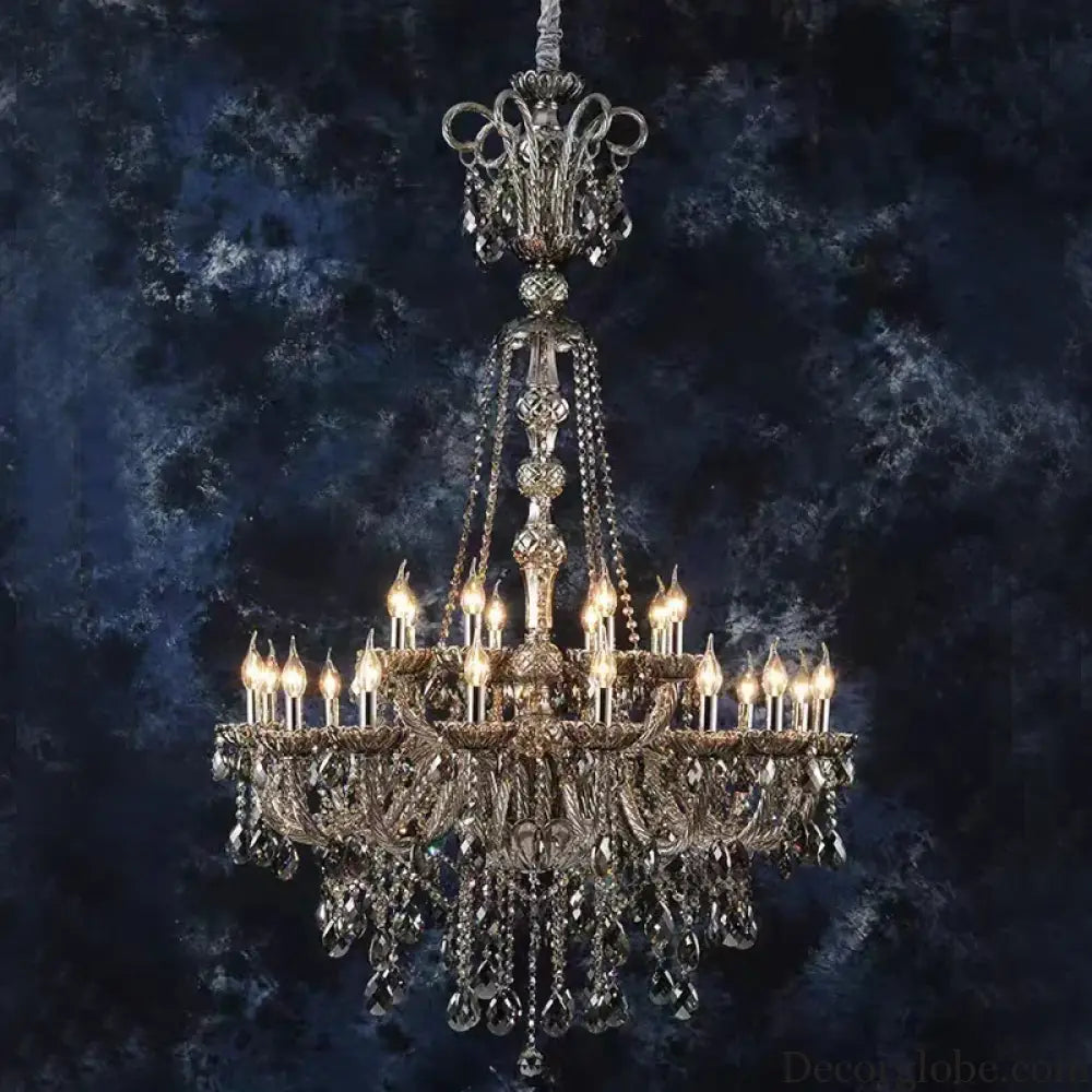 Large Crystal Chandelier for Duplex Hall and Villa Lighting Chandelier
