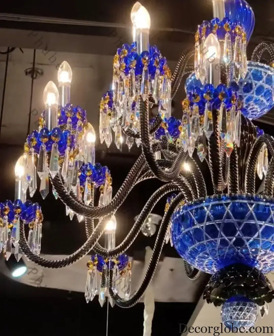 Large Crystal Chandelier for Foyer and Living Room Chandelier