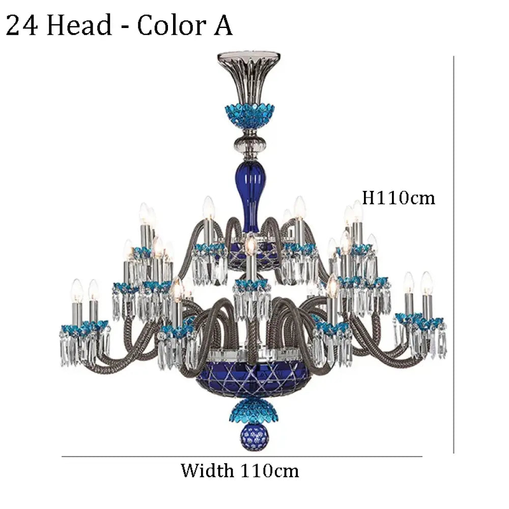 Large Crystal Chandelier for Foyer and Living Room Color A Chandelier