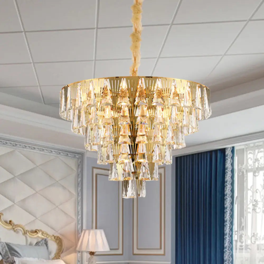 Leia Sparkling 8-Light Crystal Chandelier - Elegant Ambiance for Your Dining Room - DecorGlobe