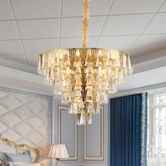 Leia Sparkling 8-Light Crystal Chandelier - Elegant Ambiance for Your Dining Room - DecorGlobe