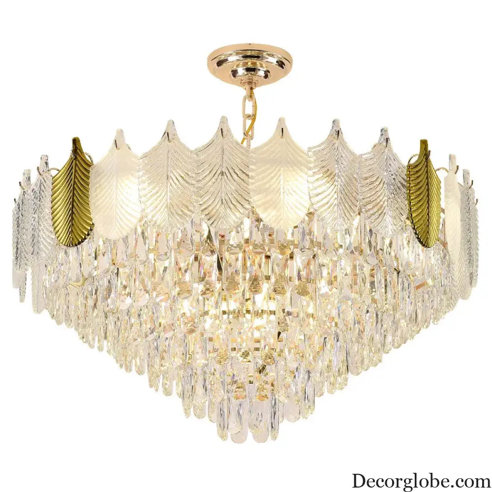Light Luxury Crystal Chandelier - Elegance for Living, Dining, and Bedroom Illumination - DecorGlobe