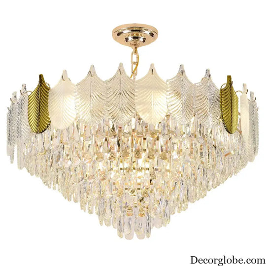 Light Luxury Crystal Chandelier - Elegance for Living, Dining, and Bedroom Illumination - DecorGlobe