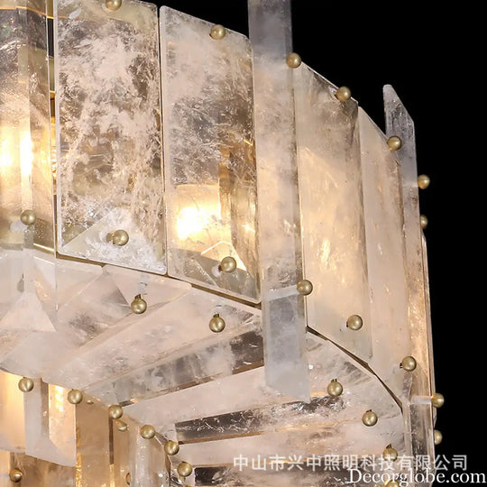 Light Luxury Crystal Chandelier for Living &amp; Dining Room Spaces D60cm