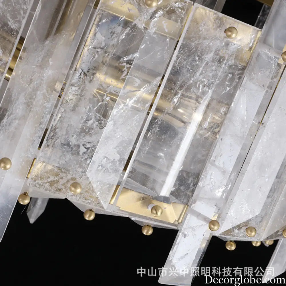 Light Luxury Crystal Chandelier for Living &amp; Dining Room Spaces D60cm