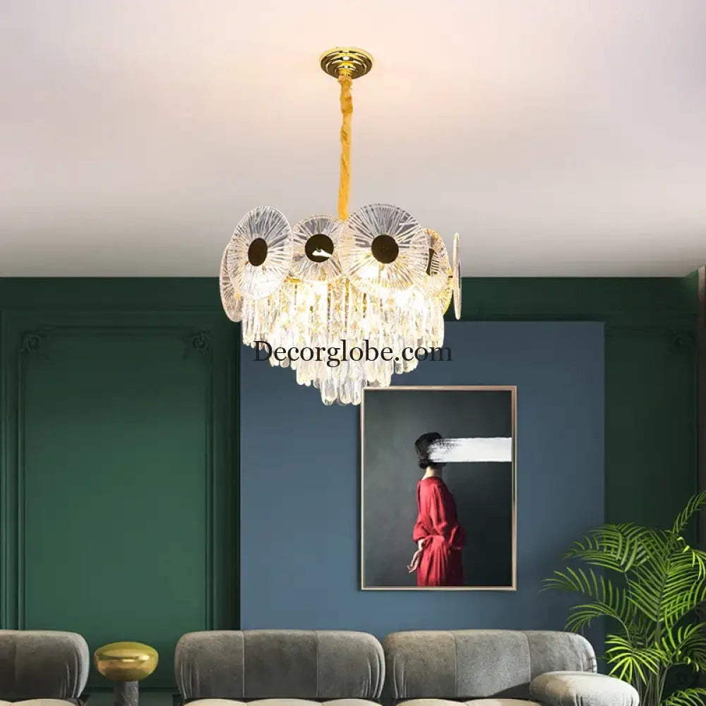 Light Luxury Crystal Chandelier - Post-Modern Elegance for Creative Living, Dining, and Bedrooms - DecorGlobe