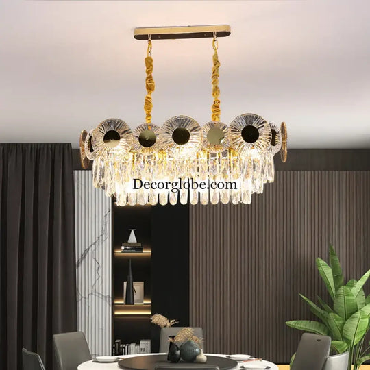 Light Luxury Crystal Chandelier - Post-Modern Elegance for Creative Living, Dining, and Bedrooms - DecorGlobe