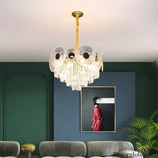 Light Luxury Crystal Chandelier - Post-Modern Elegance for Creative Living, Dining, and Bedrooms - DecorGlobe