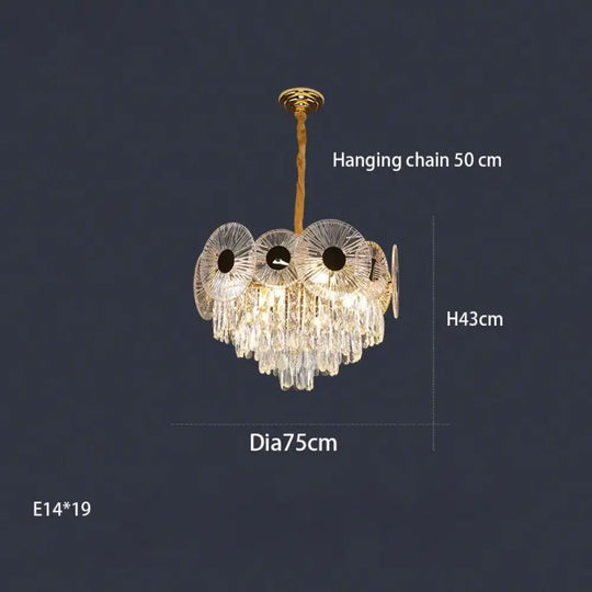 Light Luxury Crystal Chandelier - Post-Modern Elegance for Creative Living, Dining, and Bedrooms - DecorGlobe