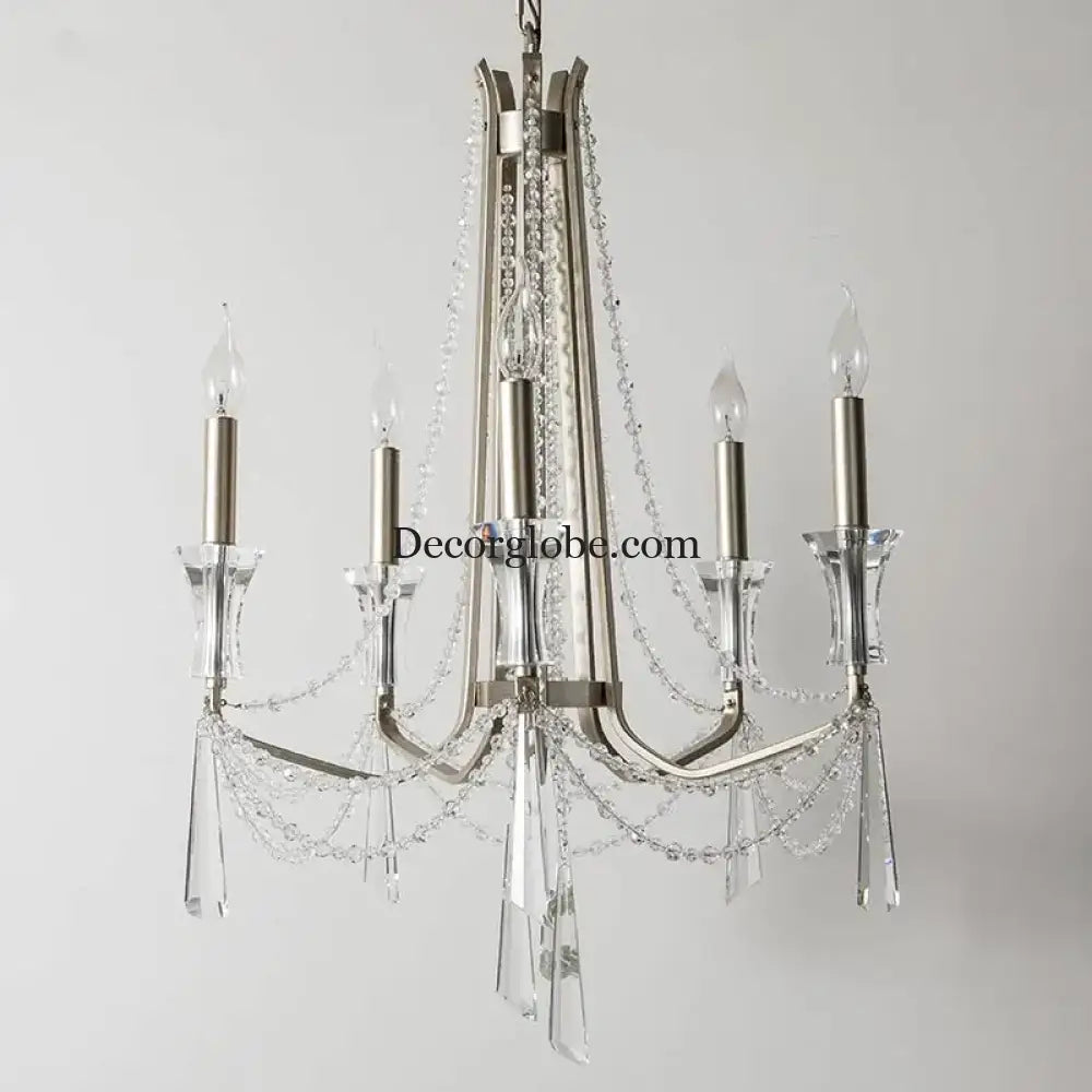 Nordic Style Crystal Chandelier Lighting - Elegance for Your Living Room Ceiling with French Inspired Large Chandeliers, Modern Staircase Lustre Cristal LED Lamp - DecorGlobe