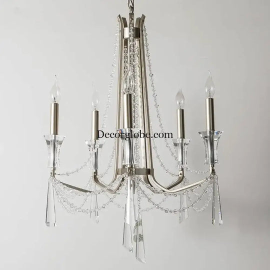 Nordic Style Crystal Chandelier Lighting - Elegance for Your Living Room Ceiling with French Inspired Large Chandeliers, Modern Staircase Lustre Cristal LED Lamp - DecorGlobe