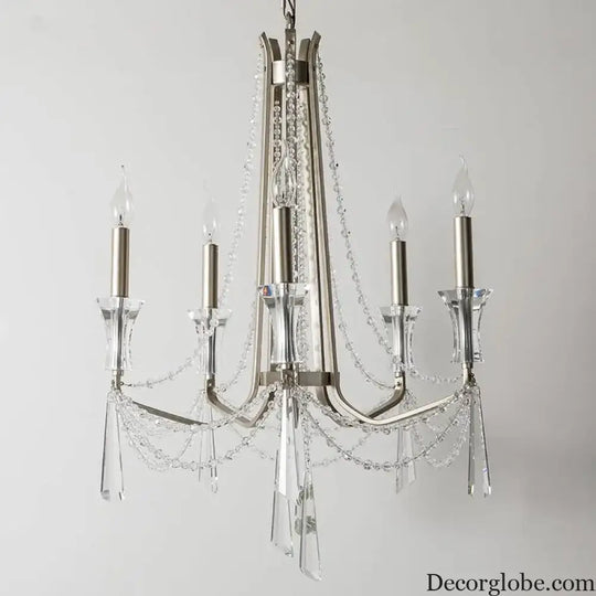 Nordic Style Crystal Chandelier Lighting - Elegance for Your Living Room Ceiling with French Inspired Large Chandeliers, Modern Staircase Lustre Cristal LED Lamp - DecorGlobe