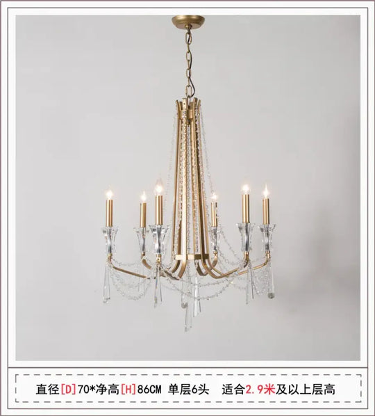 Nordic Style Crystal Chandelier Lighting - Elegance for Your Living Room Ceiling with French Inspired Large Chandeliers, Modern Staircase Lustre Cristal LED Lamp - DecorGlobe