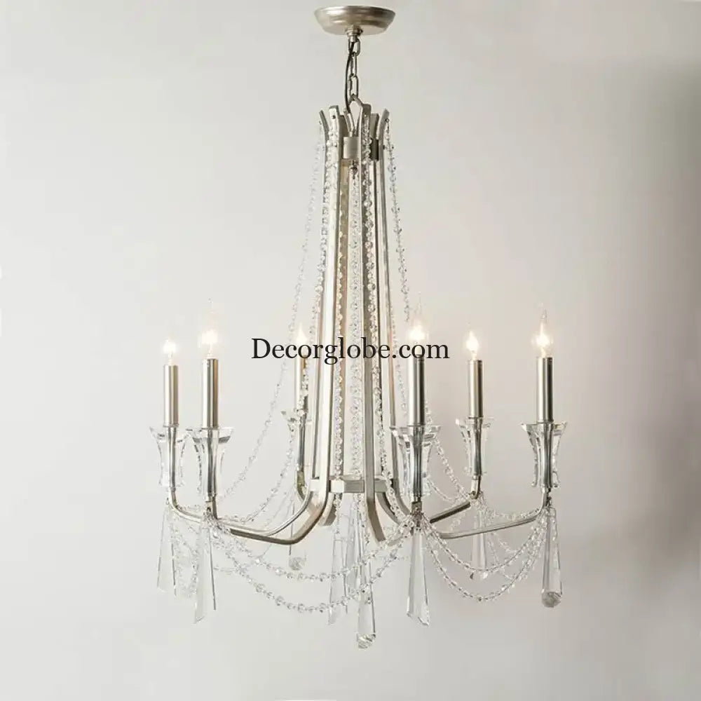 Nordic Style Crystal Chandelier Lighting - Elegance for Your Living Room Ceiling with French Inspired Large Chandeliers, Modern Staircase Lustre Cristal LED Lamp - DecorGlobe