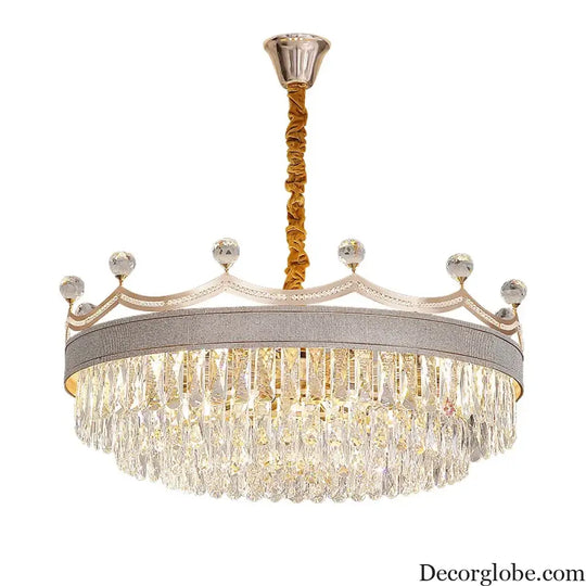 Living Room Chandelier - Light Luxury Crystal Elegance for Modern Dining and Bedroom Ambiance - DecorGlobe