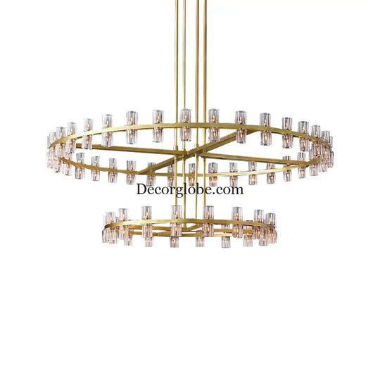 Luxurious Crystal Chandelier - Modern Elegance for Villa Duplexes, Living Rooms, and Home Decor - DecorGlobe