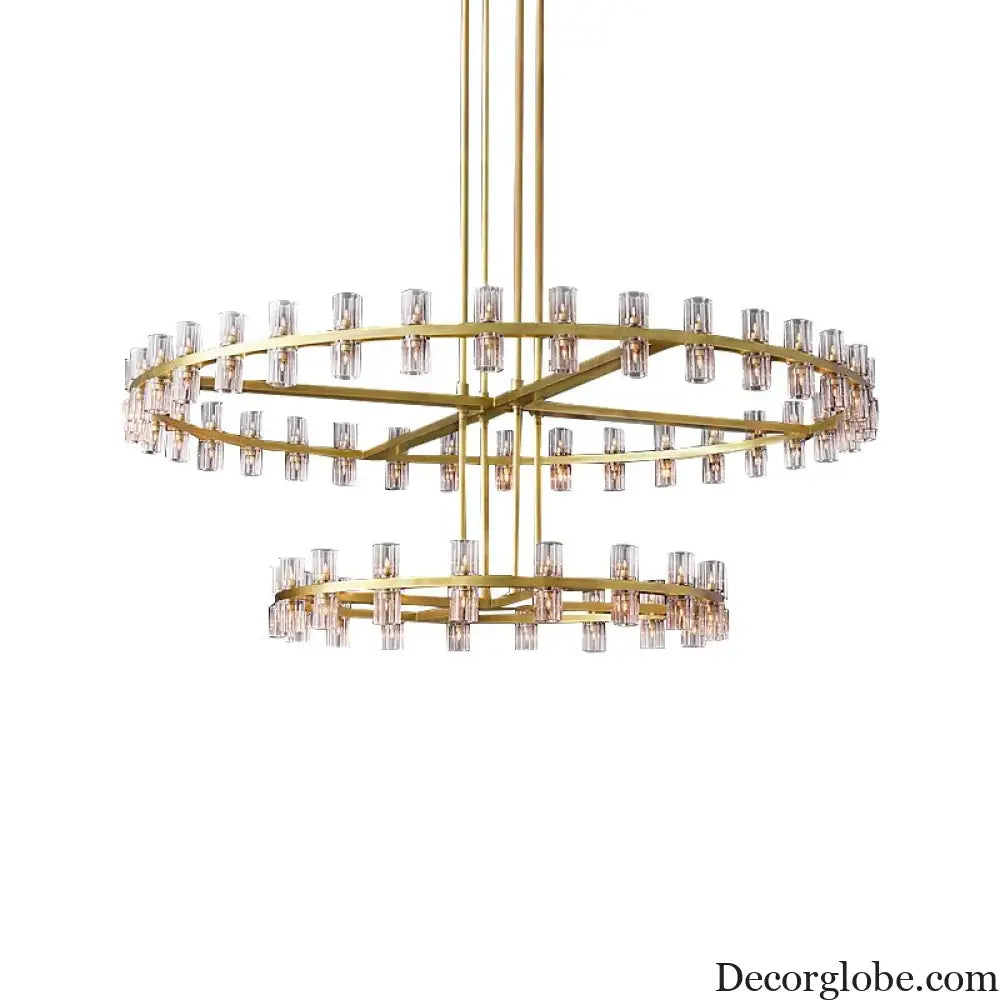 Luxurious Crystal Chandelier - Modern Elegance for Villa Duplexes, Living Rooms, and Home Decor - DecorGlobe