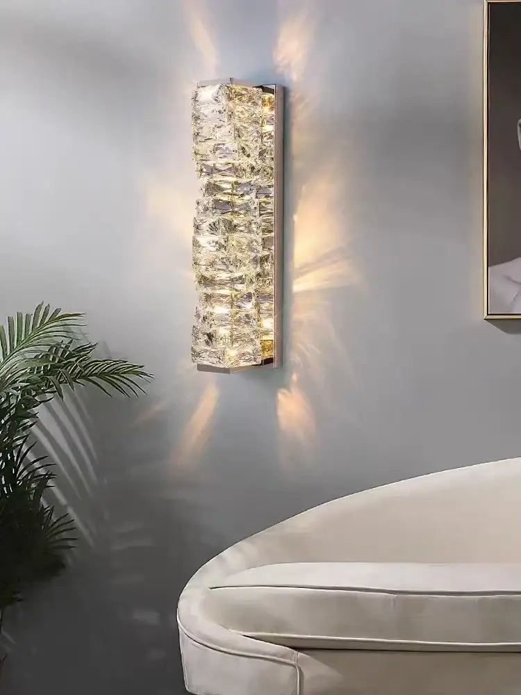 Luxurious Crystal Clear Pendant Light - Artistic Chandelier for Elegant Living Rooms and Staircases - DecorGlobe