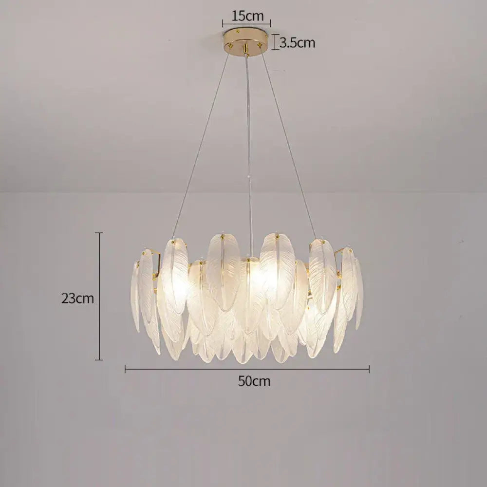 Luxurious Nordic LED Chandeliers - Gold Art Decor Feather Design - Ideal for Living Rooms, Dining Rooms, Bedrooms, and Kitchens - DecorGlobe