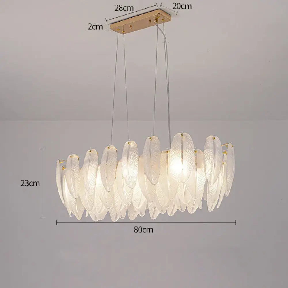 Luxurious Nordic LED Chandeliers - Gold Art Decor Feather Design - Ideal for Living Rooms, Dining Rooms, Bedrooms, and Kitchens - DecorGlobe