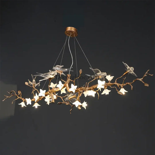 Luxury Bird & Branch Crystal Ceiling Chandelier Chandelier