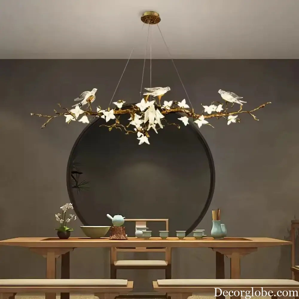 Luxury Bird & Branch Crystal Ceiling Chandelier Chandelier