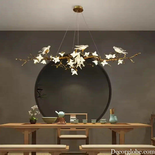 Luxury Bird & Branch Crystal Ceiling Chandelier Chandelier