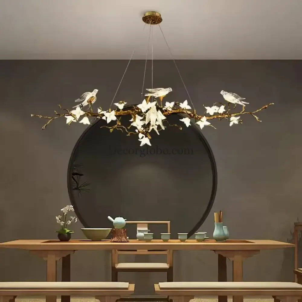 Luxury Bird & Branch Crystal Ceiling Chandelier Chandelier