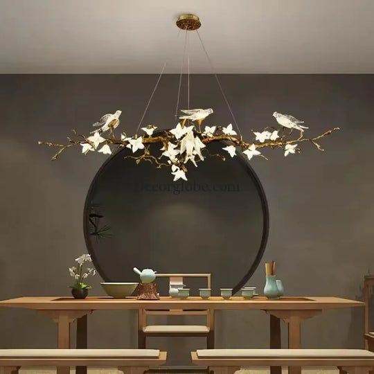 Luxury Bird & Branch Crystal Ceiling Chandelier Chandelier
