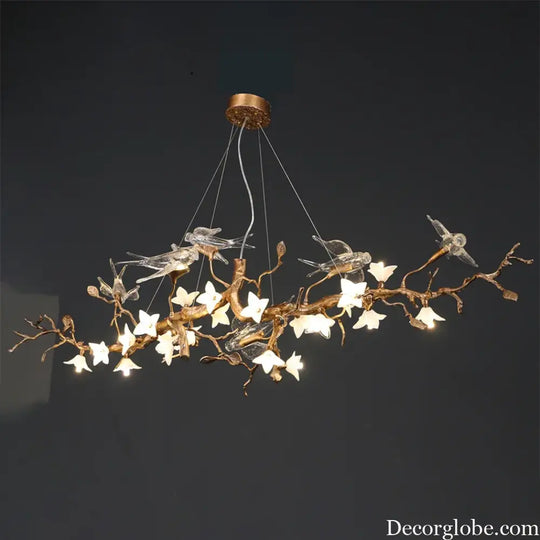 Luxury Bird & Branch Crystal Ceiling Chandelier Chandelier