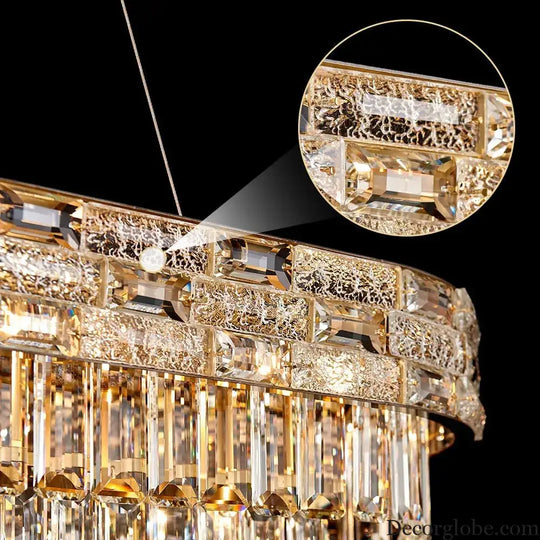 Luxury Circular Crystal Pendant Chandelier for Dining and Living Room Chandelier