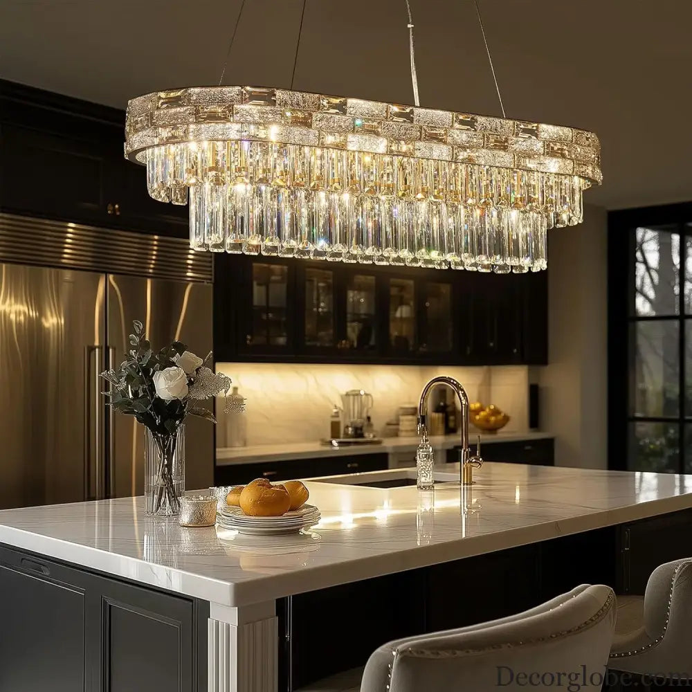 Luxury Circular Crystal Pendant Chandelier for Dining and Living Room Chandelier