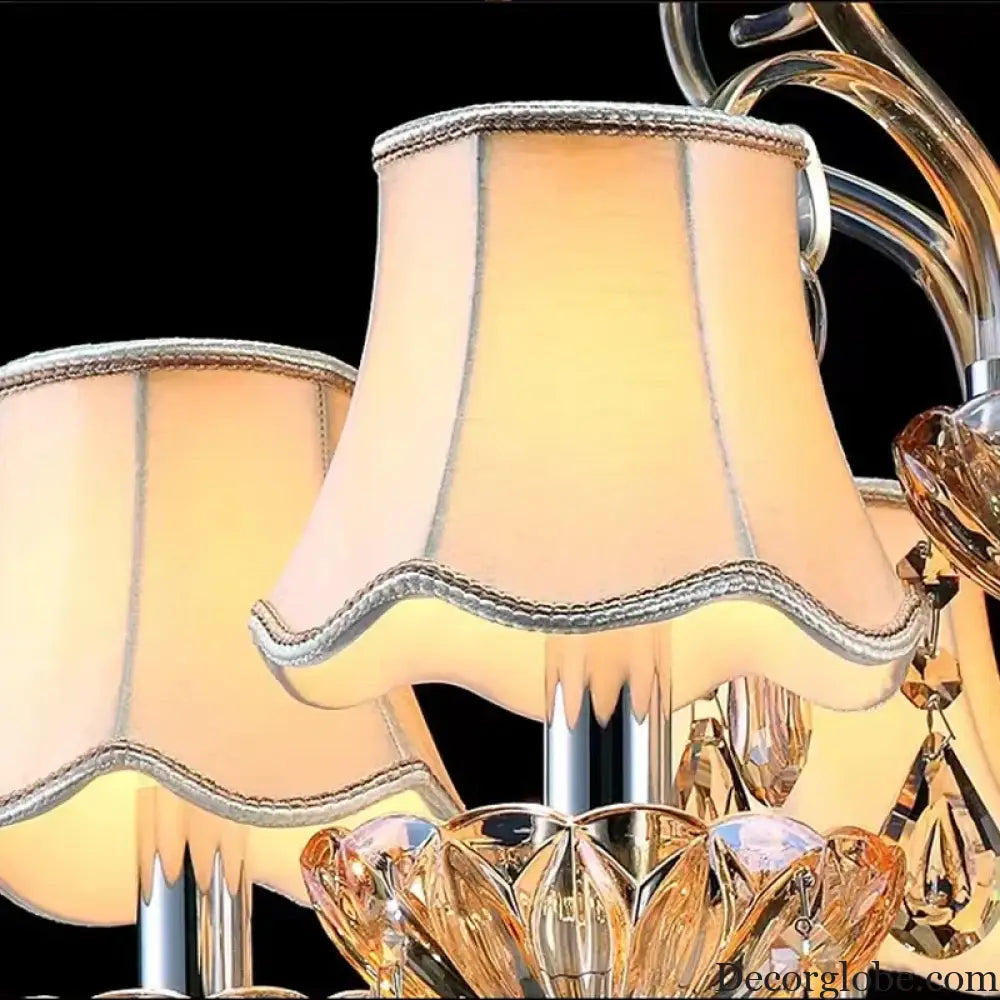 Luxury Crystal Candle Chandelier for Penthouse Hall and Staircase Chandeliers