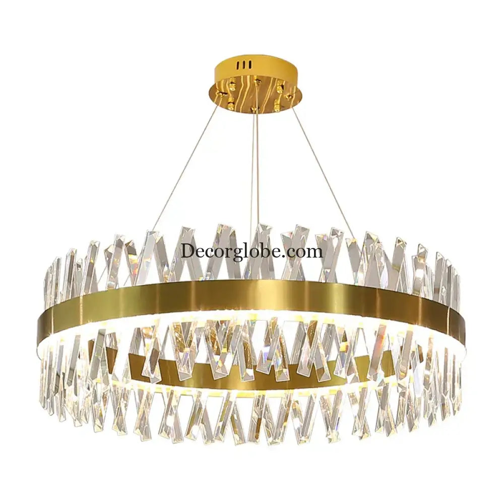 Luxury Crystal LED Chandelier - High-Quality K9 Ceiling Lighting Fixture for Elegant Living Rooms and Dining Spaces - DecorGlobe