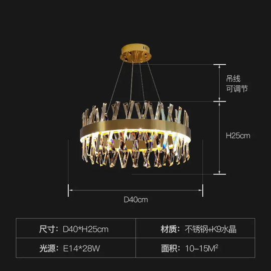 Luxury Crystal LED Chandelier - High-Quality K9 Ceiling Lighting Fixture for Elegant Living Rooms and Dining Spaces - DecorGlobe
