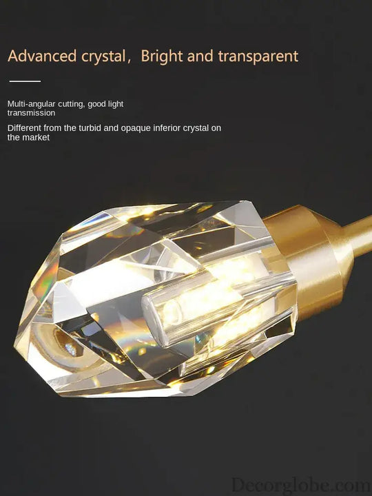 Luxury Crystal Living Room Chandelier - Modern Decor Pendant Light Fixture for Bedrooms, Dining Areas, Kitchens, and Home Decoration - DecorGlobe