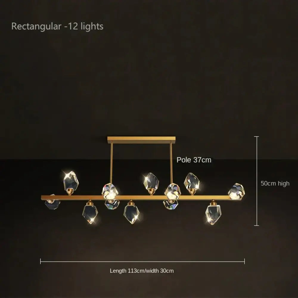 Luxury Crystal Living Room Chandelier - Modern Decor Pendant Light Fixture for Bedrooms, Dining Areas, Kitchens, and Home Decoration - DecorGlobe