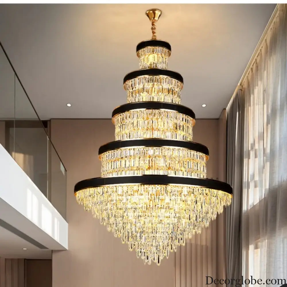 Luxury Crystal Pendant Chandelier for Duplex and Hotel Lobby chandelier