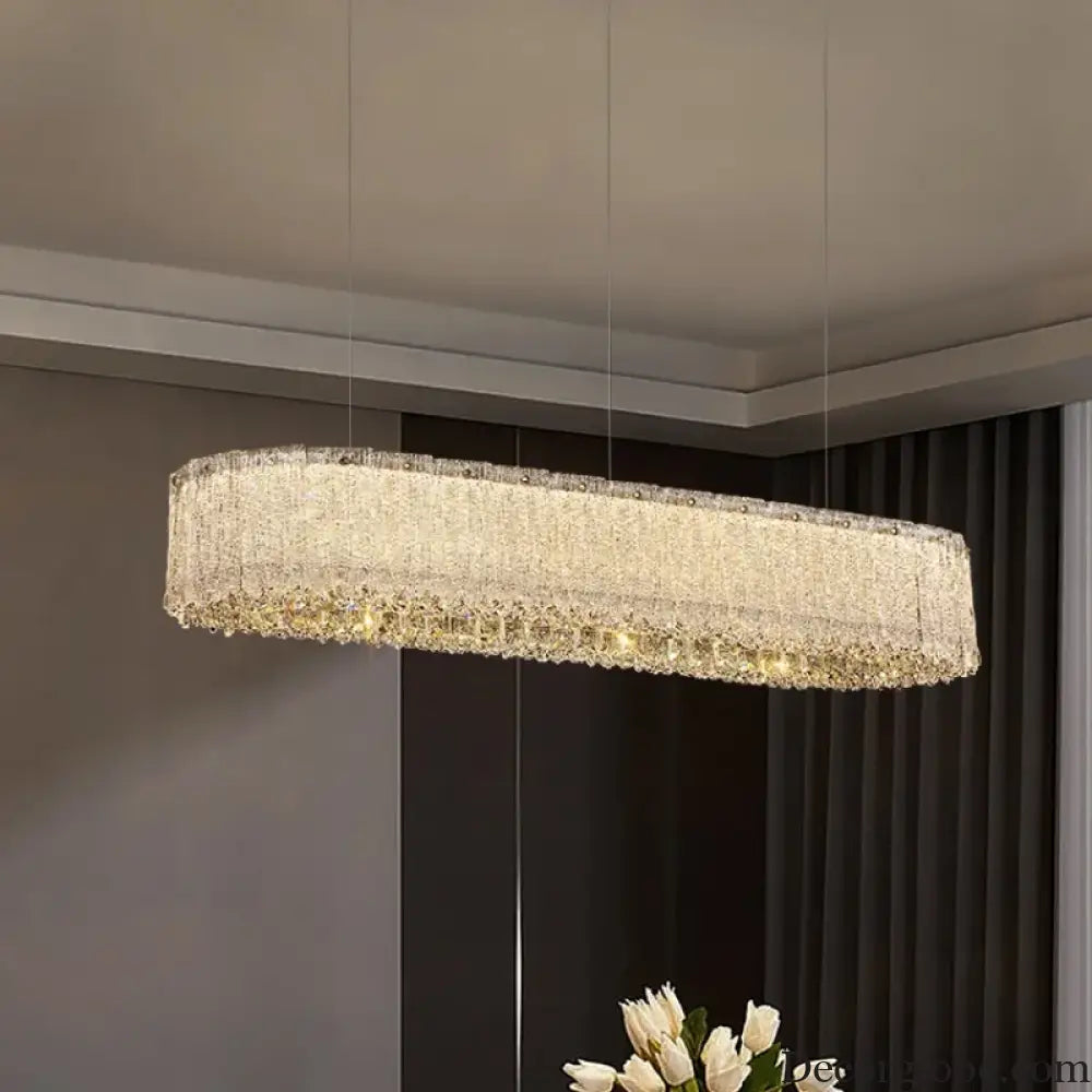 Luxury Gold Crystal Pendant Lamp for Living and Dining Room Chandelier