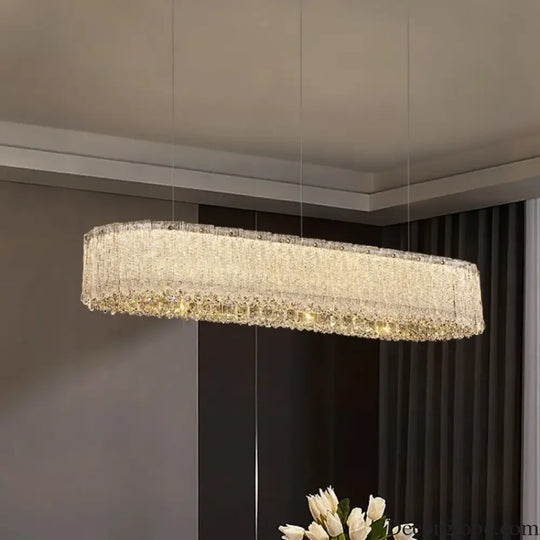 Luxury Gold Crystal Pendant Lamp for Living and Dining Room Chandelier