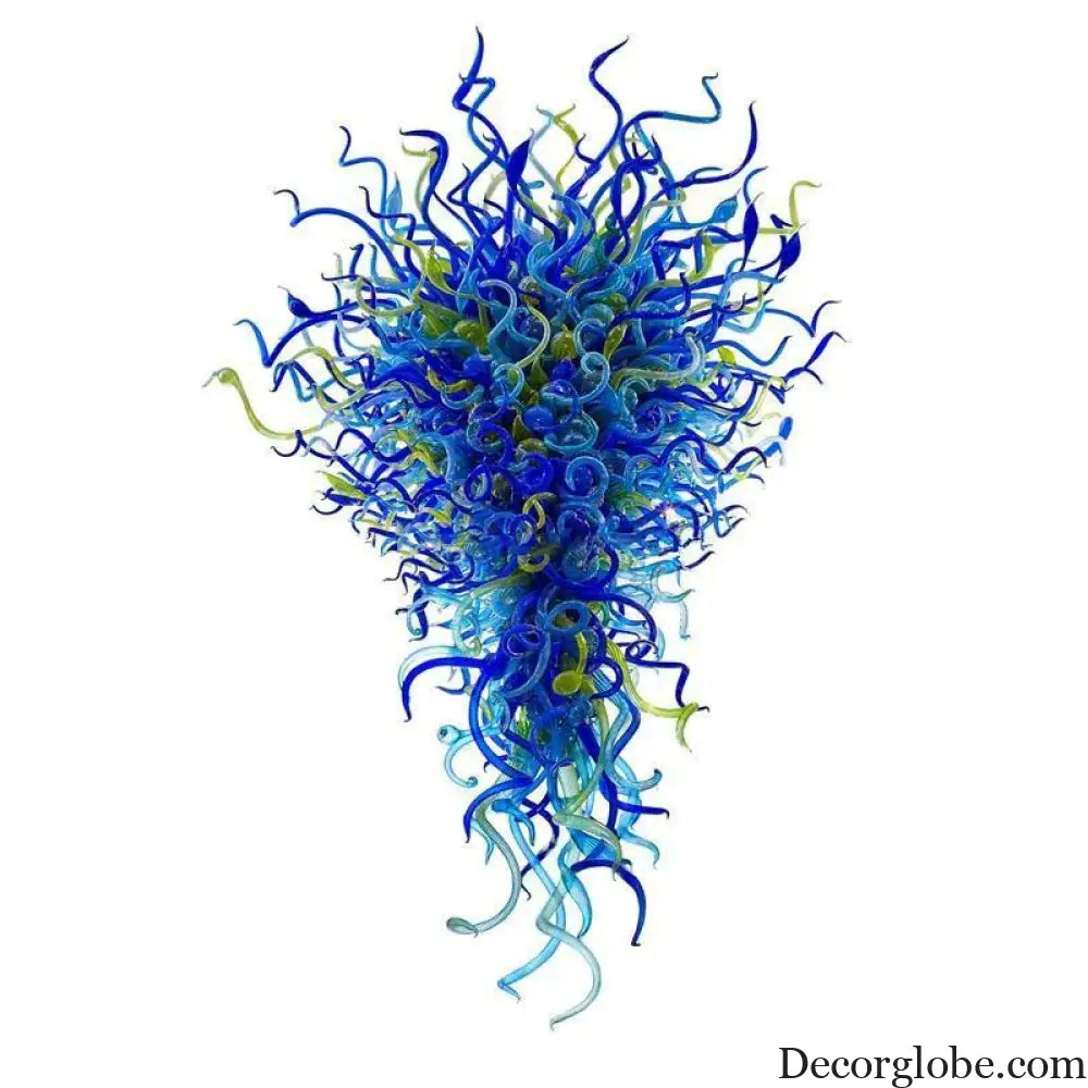 Luxury Hand Blown Glass Pendant Lamp for Stairwell Decor Chandelier