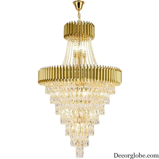 Luxury Modern Chandelier for Living Room - Elegant Gold Decor for Staircases, Hallways, and Spirited Ambiance - DecorGlobe
