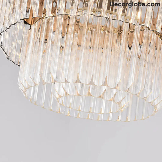 Lyric Modern 2-Tier Crystal Chandelier: Light Up Your Home with Elegance - DecorGlobe